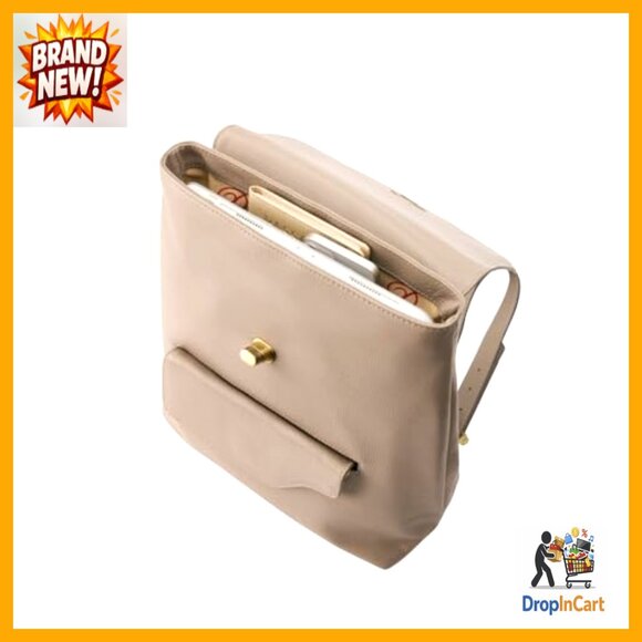 Italian Leather Backpack with Removable Clutch Elegant Versatile Travel Work main image 6